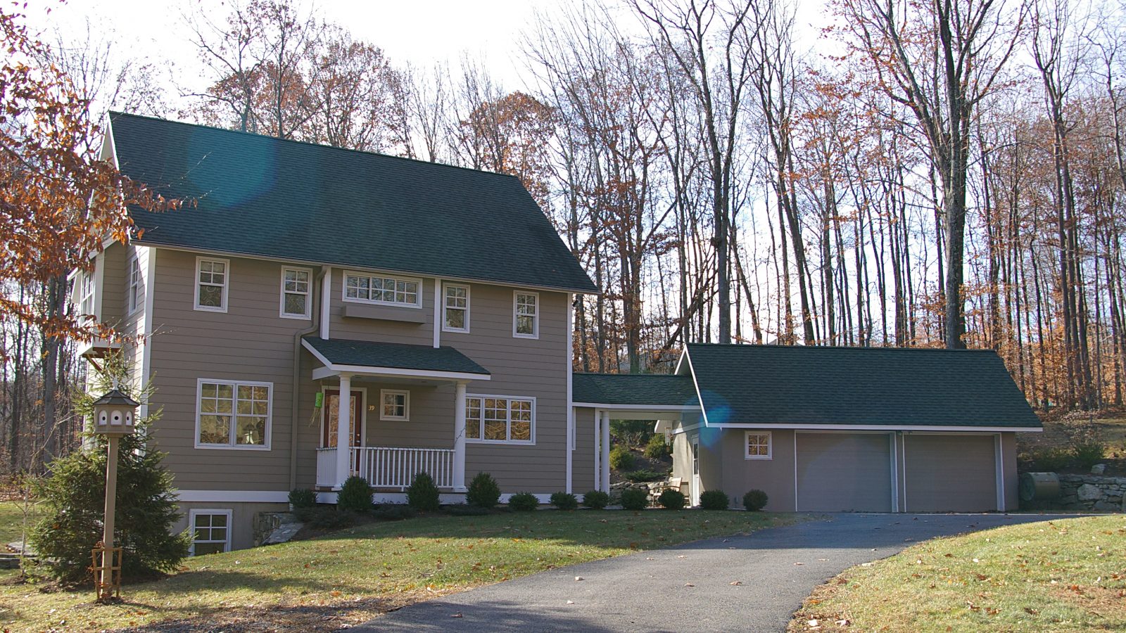 Image of the front of a Passive House in CT