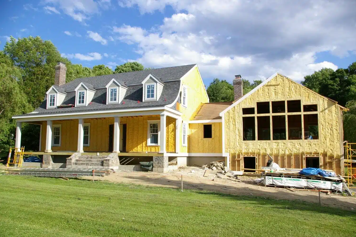 Front of house before siding project